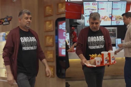 Cum l-a ironizat Marcel Ciolacu pe Nicolae Ciucă. Ce a purtat premierul la o acțiune de campanie