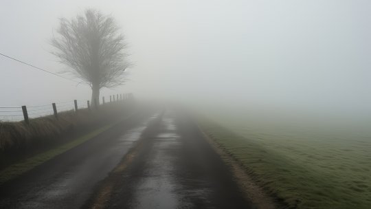Atenție șoferi! Vizibilitatea în trafic este scăzută din cauza poleiului și a ceții