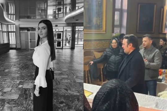 Imagini emoționante de la priveghiul fiicei lui Igor Cuciuc. Interpretul nu s-a dezlipit de lângă sicriul adolescentei