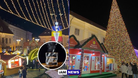 Cât costă un pahar de țuică fiartă la târgul de Crăciun de la Sibiu. Kebabul cu ciocolată este vedeta momentului