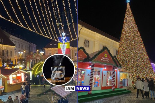Cât costă un pahar de țuică fiartă la târgul de Crăciun de la Sibiu. Kebabul cu ciocolată este vedeta momentului