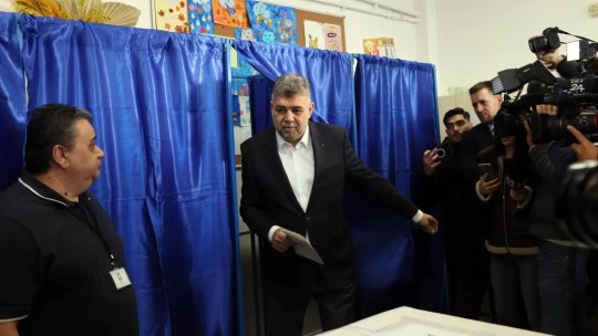 Ce a făcut Marcel Ciolacu, după ce a votat. A fost însoțit de fiul lui