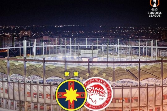 Cine transmite FCSB – Olympiacos la televizor. Meciul din Europa League se joacă pe Arena Națională, joi, de la ora 22.00