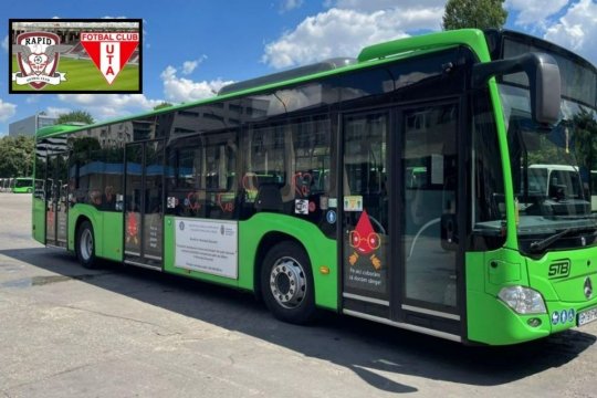 Program de circulaţie prelungit pe liniile 11, 41 44, 163 și 178. Cum vor funcționa mijloacele de transport un comun la meciul Rapid - UTA