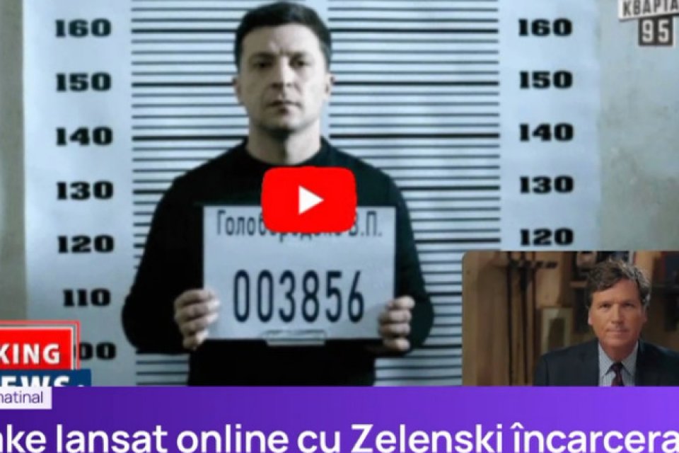 Fake news-ul cu Volodimir Zelenski arestat