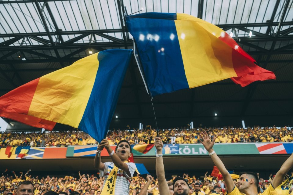 Fanii români la meciul România-Belgia