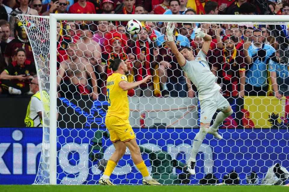 Fază din România-Belgia, de la EURO 2024