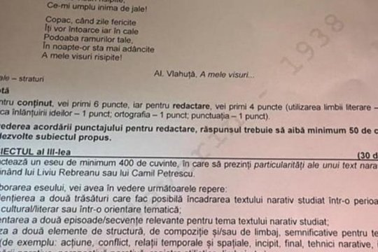 Ce subiecte s-au dat la BAC la Limba română, în 2024, la profilele real şi uman