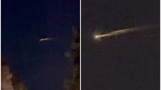 O „minge de foc” a străbătut cerul României. Ce au văzut românii, de fapt, noaptea trecută