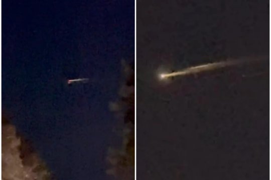 O „minge de foc” a străbătut cerul României. Ce au văzut românii, de fapt, noaptea trecută