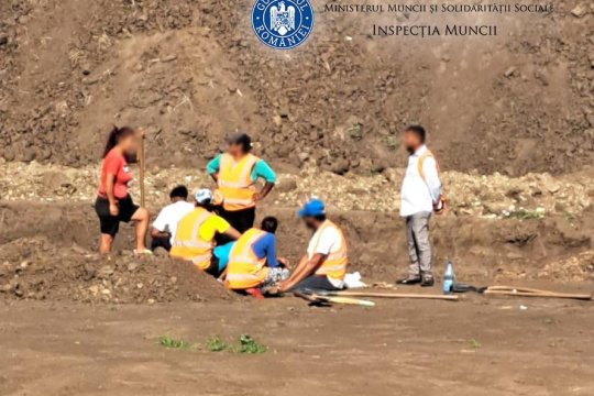 190 de angajați la negru au fost descoperiți în Buzău. Șantierul Autostrăzii A7, luat la ochi de ITM