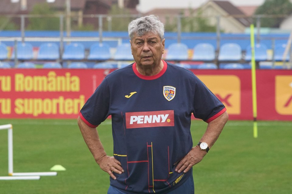 Mircea Lucescu la antrenamentul naţionalei