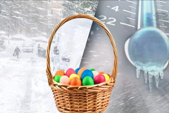 Cum va fi vremea în România de Paște. Zăpada își va face simțită prezența în luna aprilie