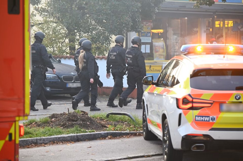 Poliția germană la fața locului