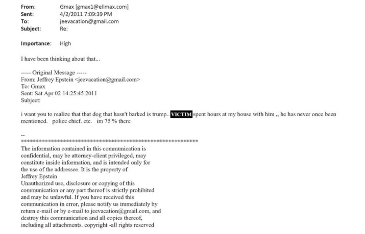 Primul mail dintre Jeffrey Epstein și Ghislaine Maxwell