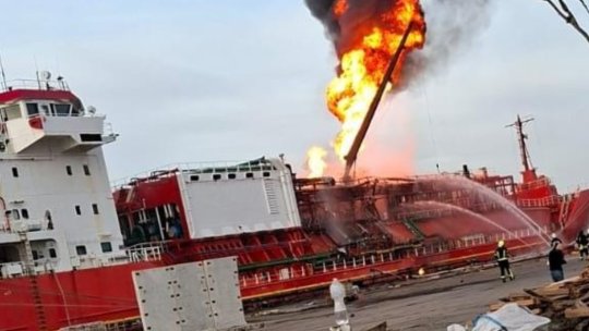 Raed Arafat, despre nava cu GPL din Ucraina: “Impactul exploziei ar fi resimțit pe 5 kilometri”. Aproximativ 40 de persoane din Plauru și Ceatalchioi, evacuate