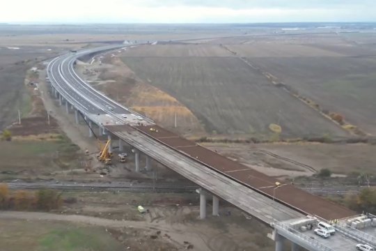 Când s-ar putea circula de la București la Focșani pe Autostrada Moldovei. Alți 35 de kilometri din A7 Focșani - Bacău sunt aproape gata