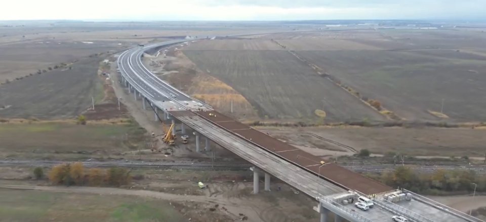 Lucrări pe Autostrada Moldovei