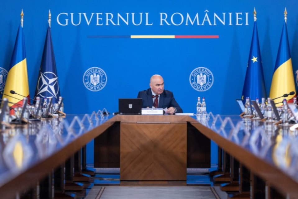 Ilie Bolojan, în timpul unei ședințe de Guvern