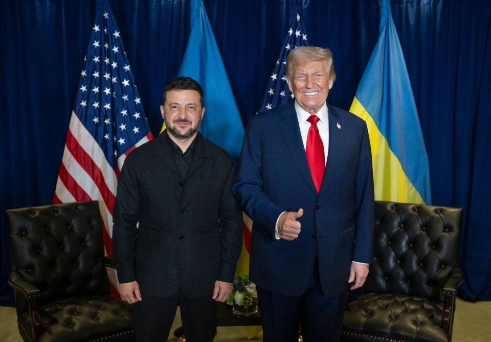 Volodimir Zelenski, președintele Ucrainei, alături de Donald Trump
