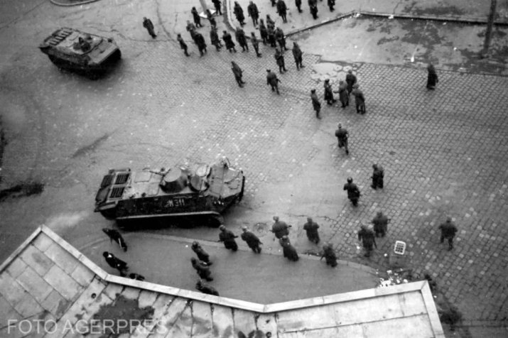 Forțe de ordine desfășurate la Timișoara în data de 17 decembrie 1989