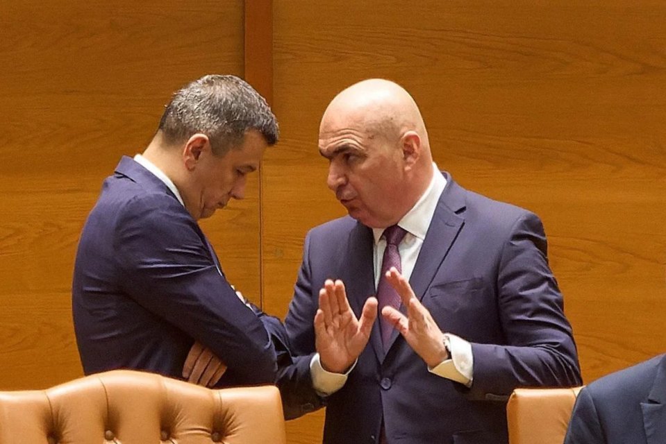 Sorin Grindeanu și Ilie Bolojan au o discuție aprinsă în Parlament