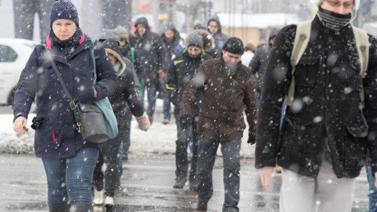 Bucureștiul, sub cod galben de ninsori în Ajun: ninsoare, viscol și polei