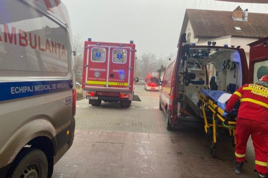 Plan Roșu de Intervenție la un hotel din Sibiu, după prăbușirea tavanului unei piscine interioare