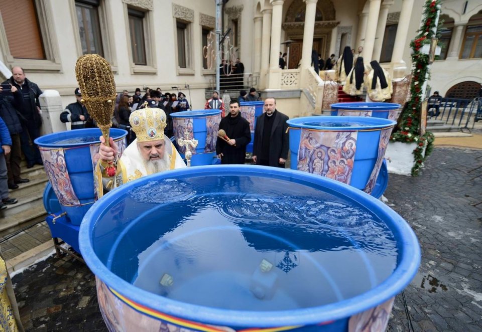 Sfințirea apei de Bobotează, la Catedrala Patriarhală