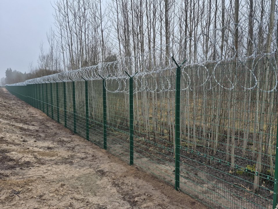 Gardul de protecție de la granița Letoniei cu Rusia