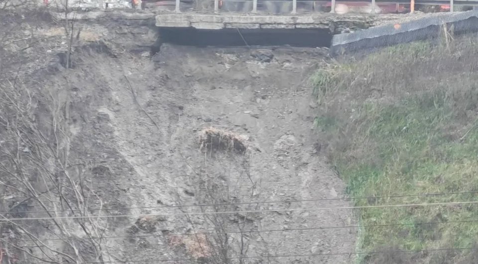 Alunecarea de teren produsă pe DN1