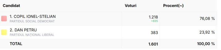 Rezultatul alegerilor din comuna Remetea, județul Bihor