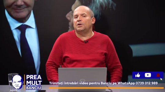 Prea Mult Banciu live pe iAMnews.ro, 17 februarie 2025, de la 20:00. Radu Banciu tratează ultimele subiecte de pe scena politică românească