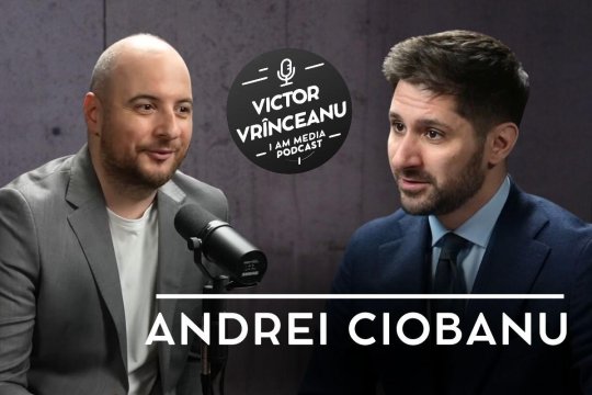 Podcast I AM MEDIA, by Victor Vrînceanu, ediția a 12-a | Episodul cu Andrei Ciobanu, disponibil de la ora 19:00, pe YouTube iAMnews.ro