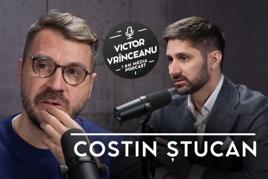 Podcast I AM MEDIA, by Victor Vrînceanu, ediția a 14-a | Episodul cu Costin Ștucan, disponibil de la ora 19:00, pe Youtube iAMnews.ro