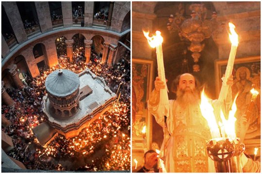 Sfânta Lumină de la Ierusalim, adusă și în acest an în România. Când va ajunge în toate bisericile din țară
