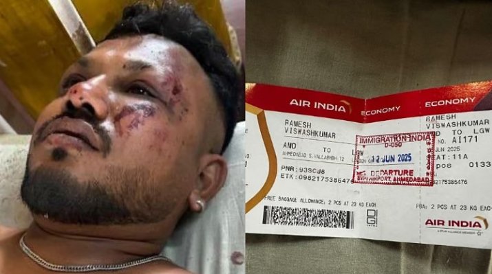 Singurul supraviețuitor avionului care s-a prăbușit în India