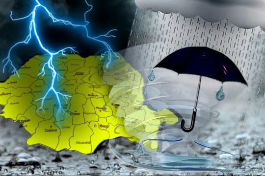 Furtunile de vară fac ravagii în mai multe județe. ANM a emis mai multe avertizări de cod galben