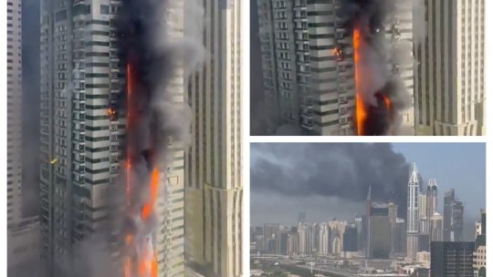 Zgârie-norii din Dubai Marina au luat foc vineri seara. 3.820 de oameni evacuați în 20 de minute