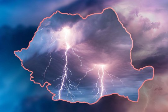 Furtunile de vară lovesc România după caniculă. Vijeliile și descărcările electrice amenință șase județe