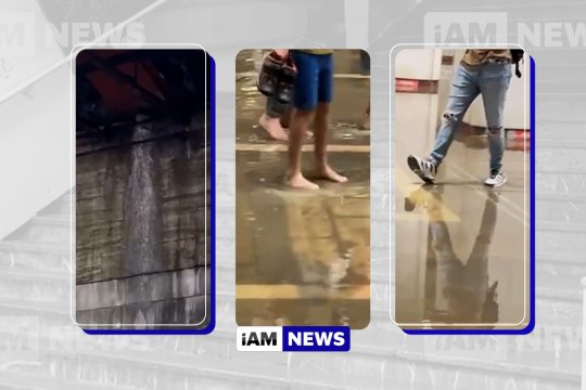 Ploaia torențială a facut prăpăd la metrou Unirii 2. Apa a inundat scările, iar călătorii au recurs la gesturi disperate pentru a ajunge la suprafață