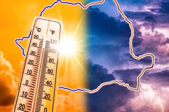 România, sub cod roșu de caniculă și furtuni violente. Temperaturile pot ajunge până la 43°C în mai multe zone