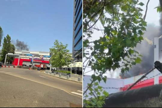 BREAKING NEWS! Arde Afi Cotroceni! Pompierii au intervenit de urgență