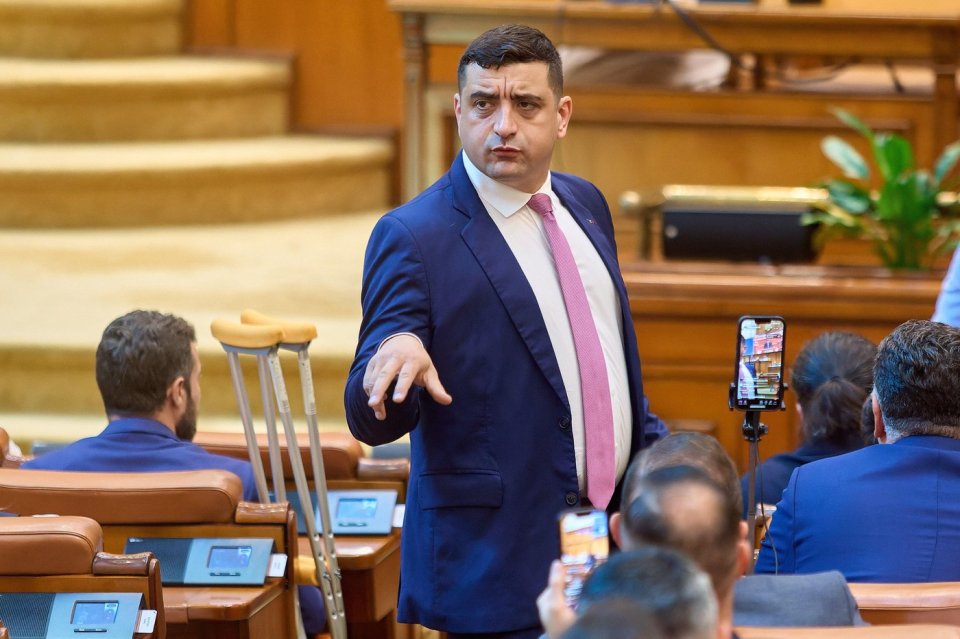 George Simion în Plenul Camerei Deputaților, 14 iulie 2025