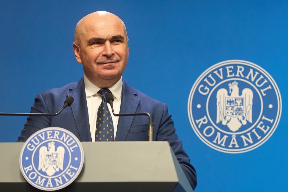 Ilie Bolojan, în timpul unei conferințe de presă, 22 iulie 2025