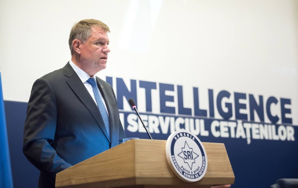 Klaus Iohannis, la prezentarea bilanțului SRI. 2016
