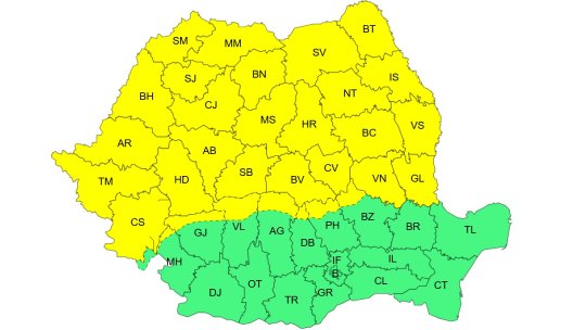 Vreme deosebit de rece în toată țara. ANM anunță ger persistent și ninsori, cu cod galben pentru mai mult de jumătate din România