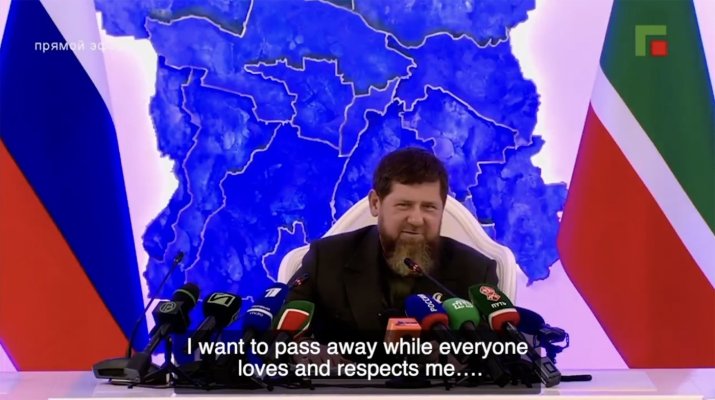 Ramzan Kadîrov, spune că preferă să moară ”cât încă este iubit și respectat”, nu la o vârstă înaintată