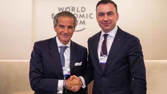 Energia nucleară, pilon strategic pentru România. Bogdan Ivan, discuții la Davos cu conducerea Agenției Internaționale pentru Energie Atomică