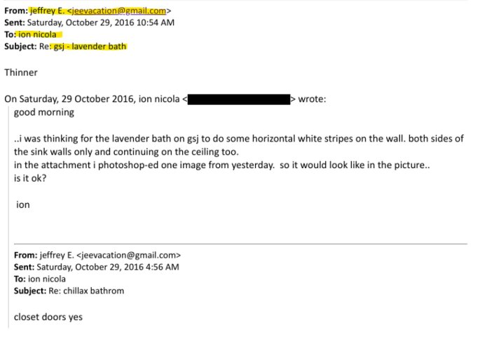 Discuție directă dintre Ion Nicola și Jeffrey Epstein, despre decorațiuni de pe insula Great Saint James